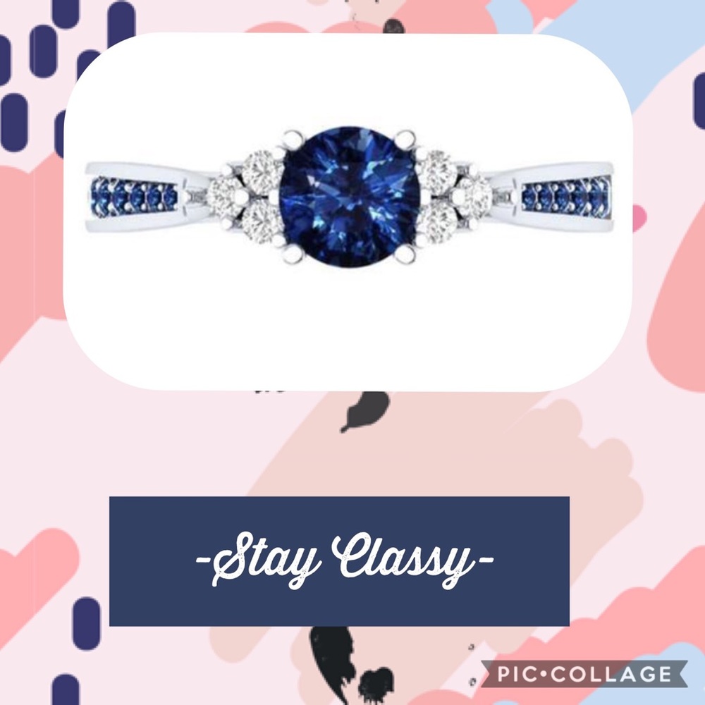 1.5 CT Blue Tanzanite 925 Sterling Silver Stamped